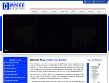 Tablet Screenshot of noceeelevators.com